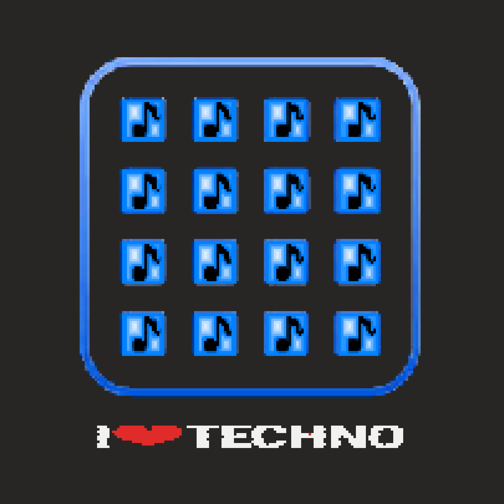 Techno Music Cover Art